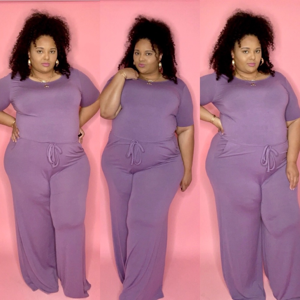 Jumpsuit PURPLE SOFT STRETCHY